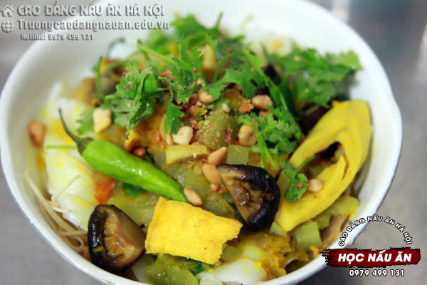 dạy nấu m&igrave; quảng chay